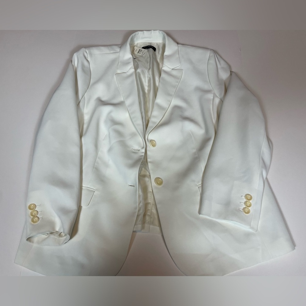 Talbots White Blazer